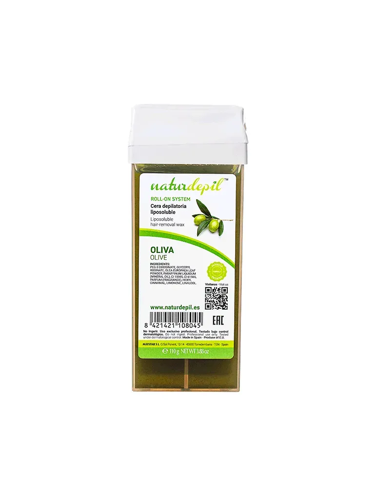 Naturdepil Olive roll-on vax med olivolja känslig hud