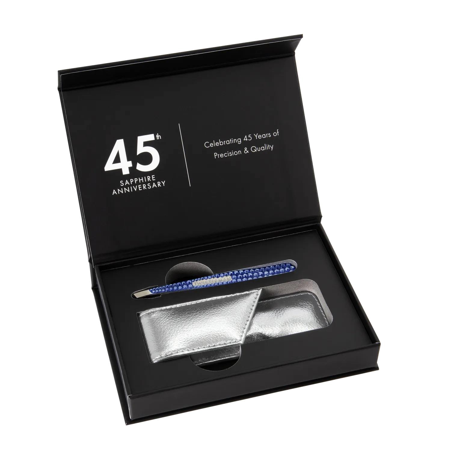 Tweezerman 45th Anniversary Slant Tweezer pincett set fodral