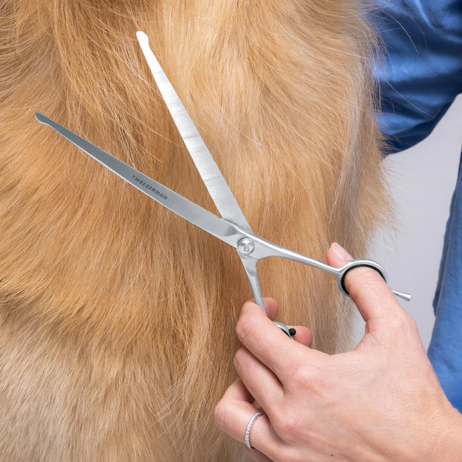 Tweezerman Curved Grooming Shears 9 pälssax stor hund
