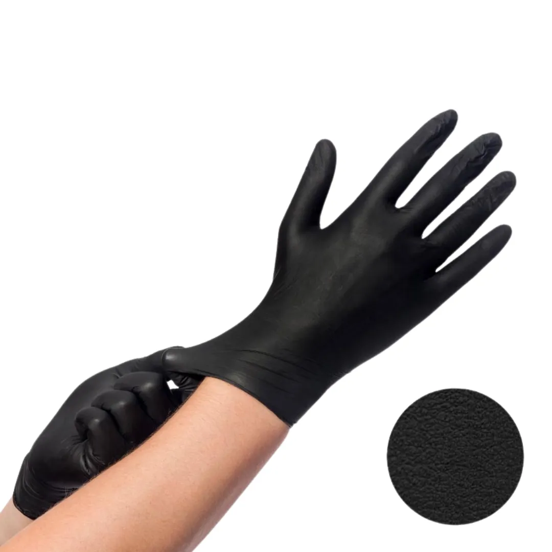 Radeq Lab Professional nitrilhandskar svarta M