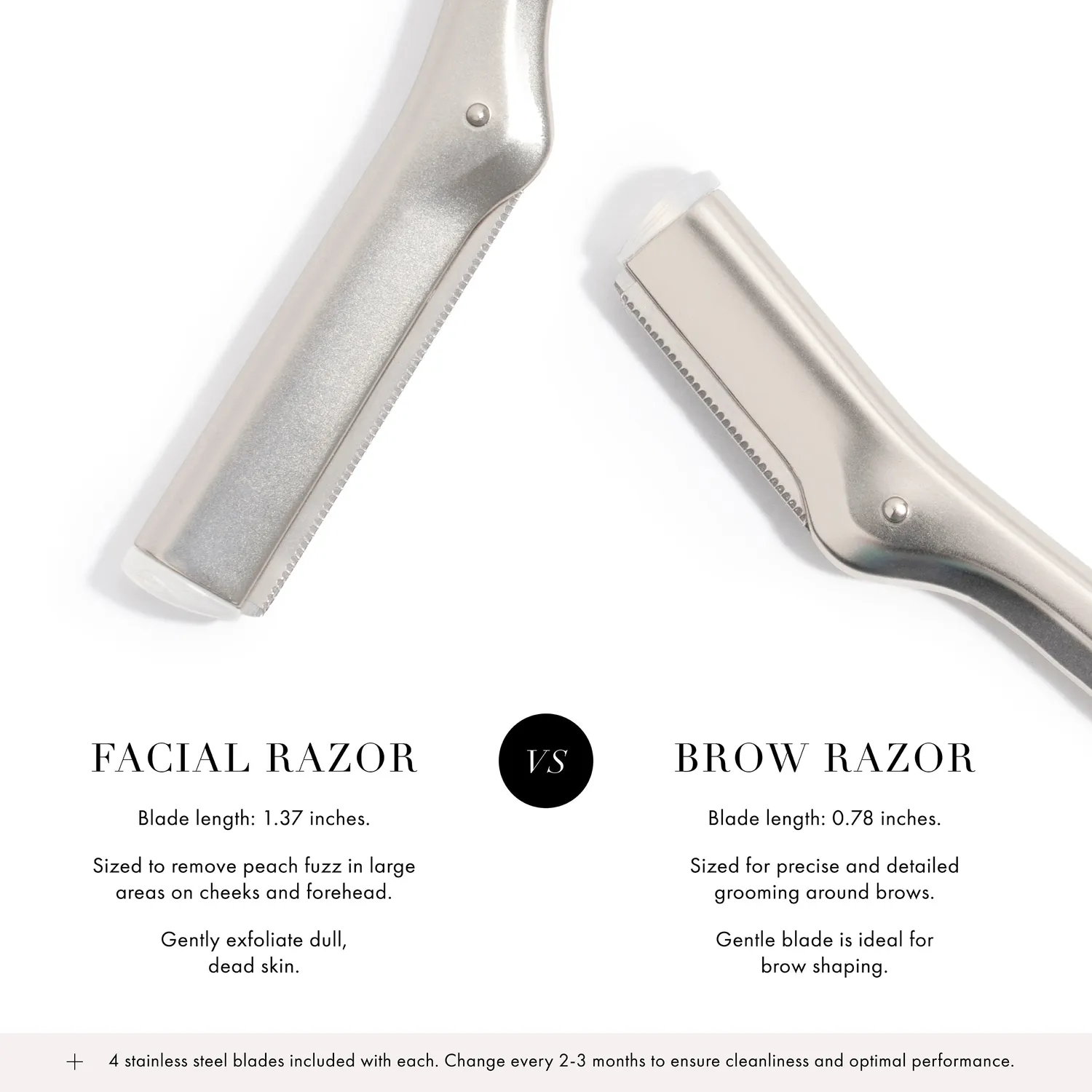 Tweezerman Brow Razor ögonbrynsrakhyvel precision