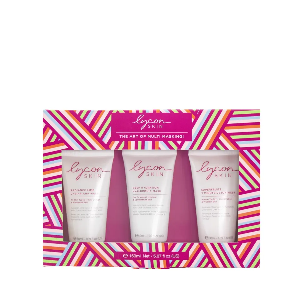 Lycon Face Mask Trio ansiktsmask 3x50ml lyster