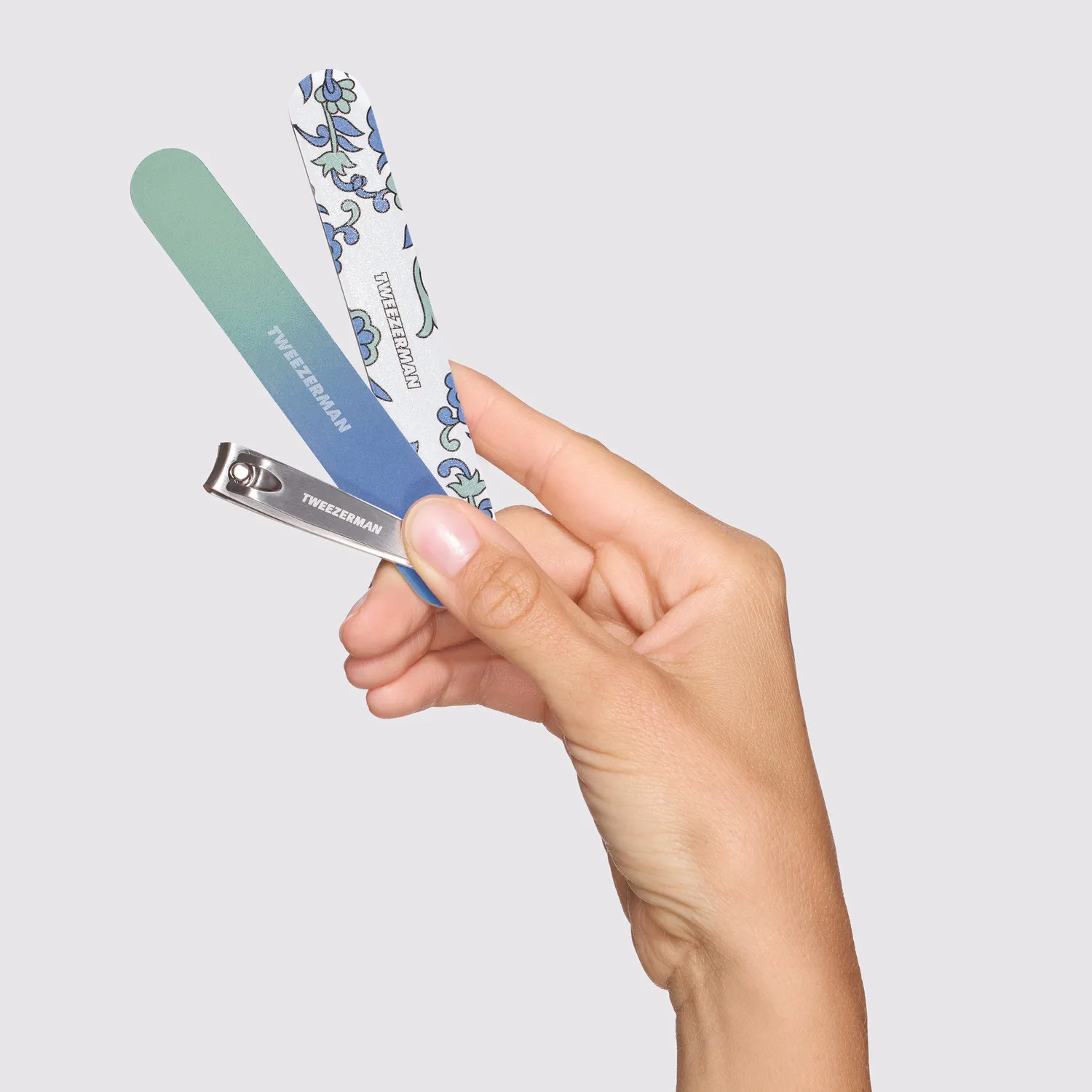 Tweezerman Paisley manikyrkit med nagelklippare