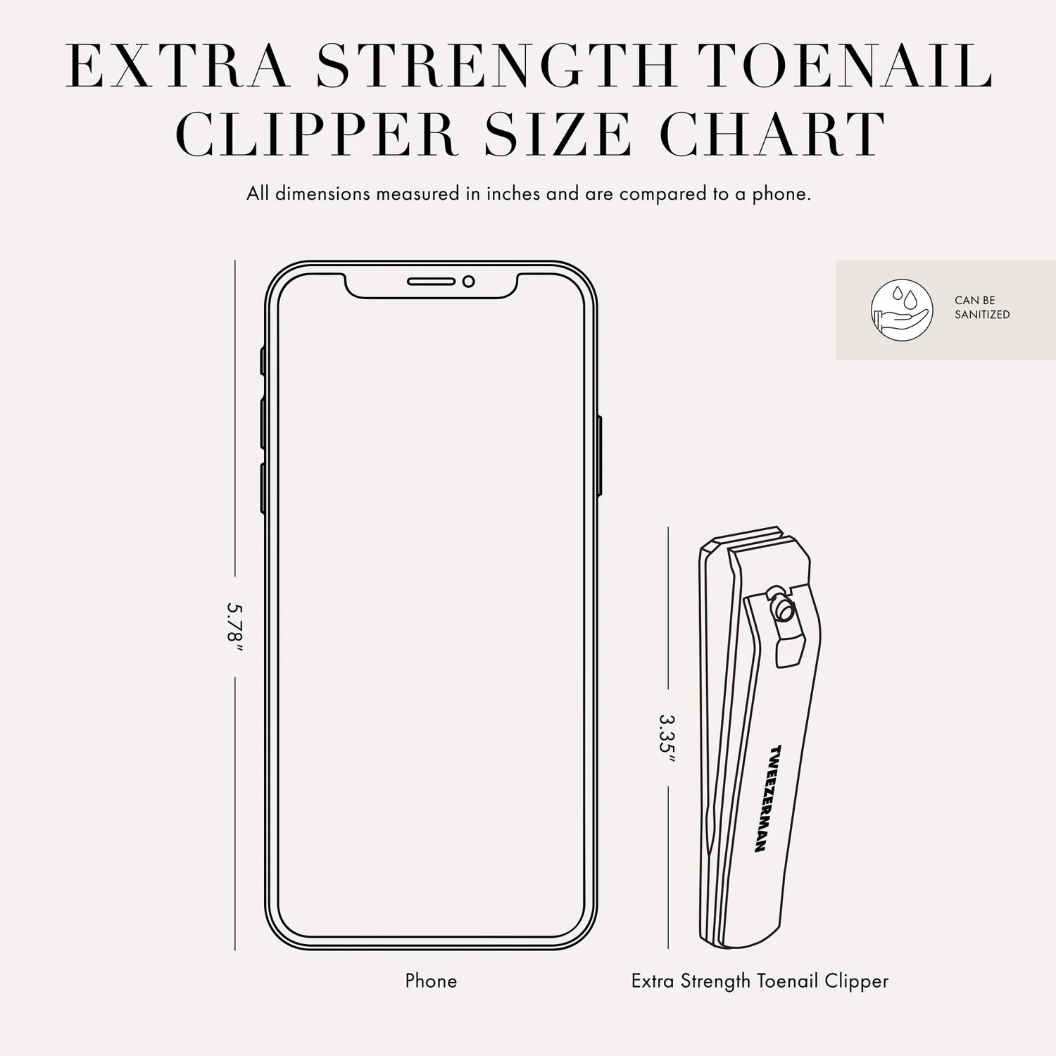 Tweezerman Extra Strength tånagelklippare