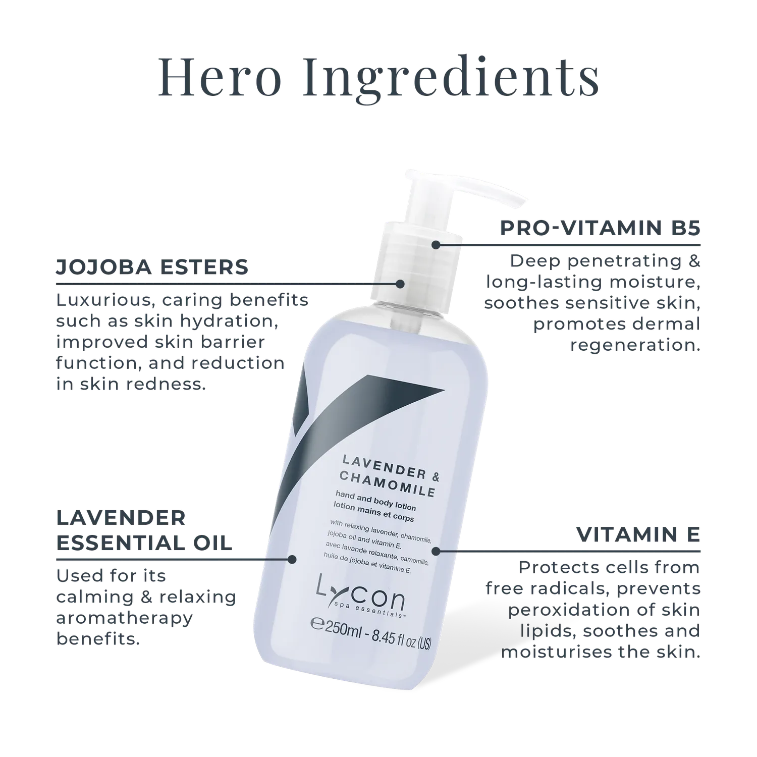 Lycon Lavender & Chamomile hand- och kroppslotion 50 ml lavendel