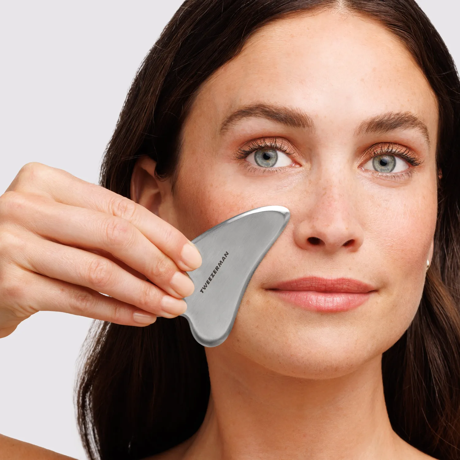 Tweezerman Stainless Steel Gua Sha ansiktsverktyg svalkande