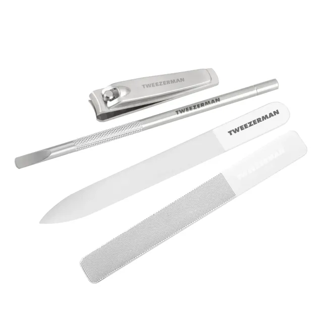Tweezerman Glass Manicure Set manikyrset glasfil skonsam