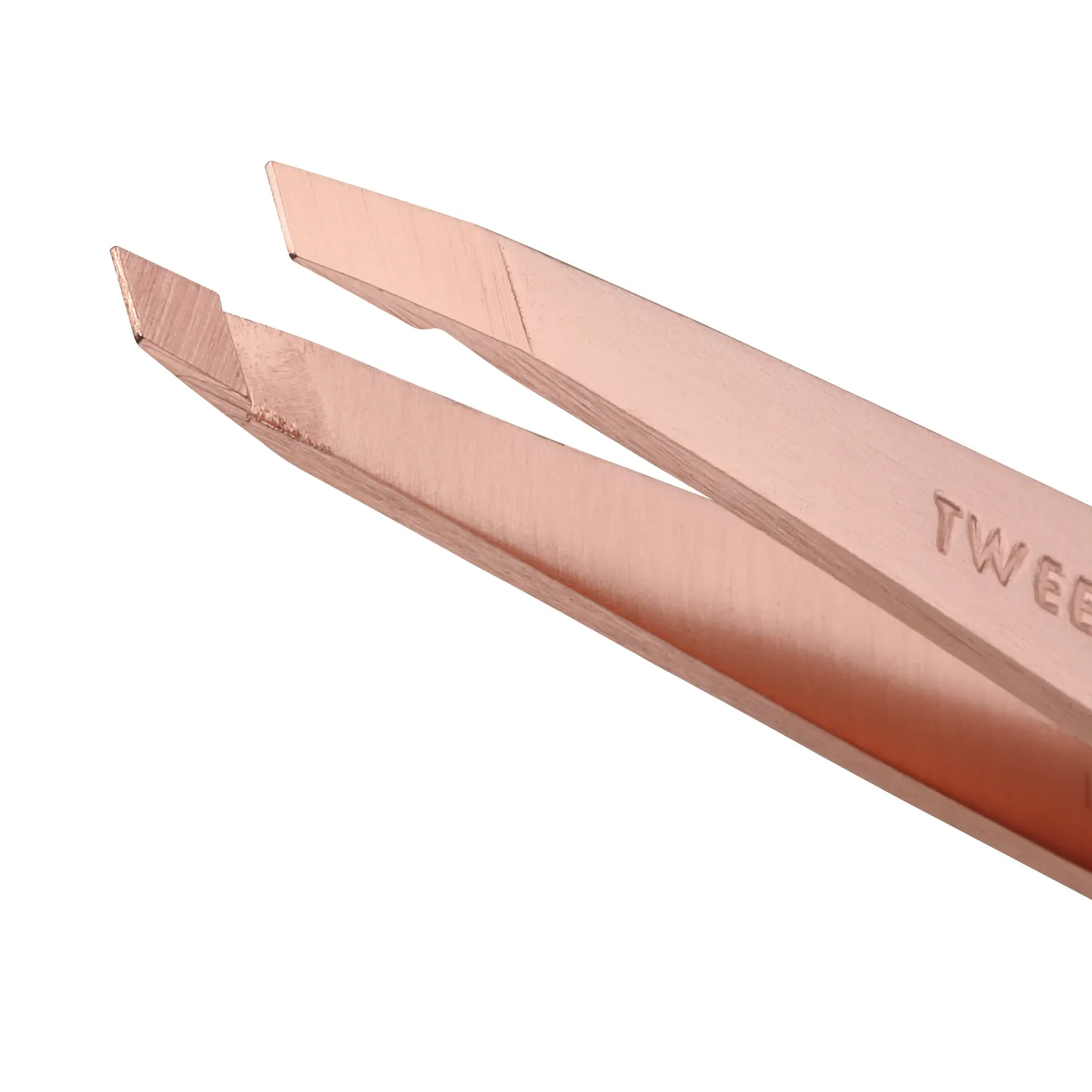 Tweezerman Slant pincett roséguld precision