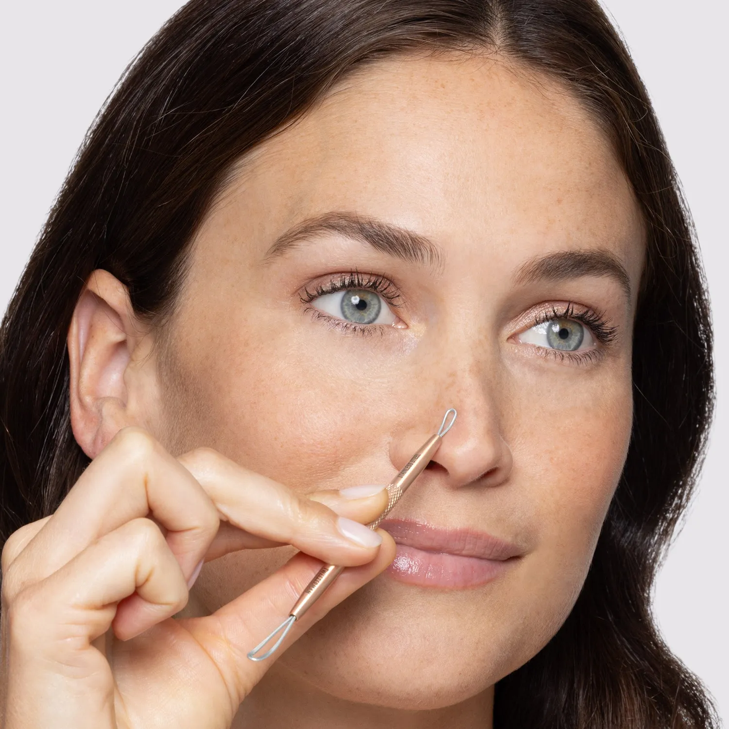 Tweezerman Rose Gold pormaskborttagare dubbelsidig