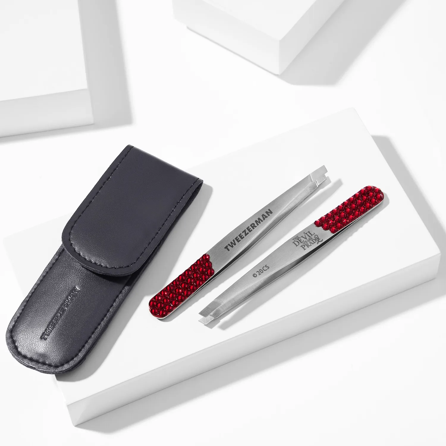 Tweezerman Devil Wears Prada 2 kristallpincett med etui