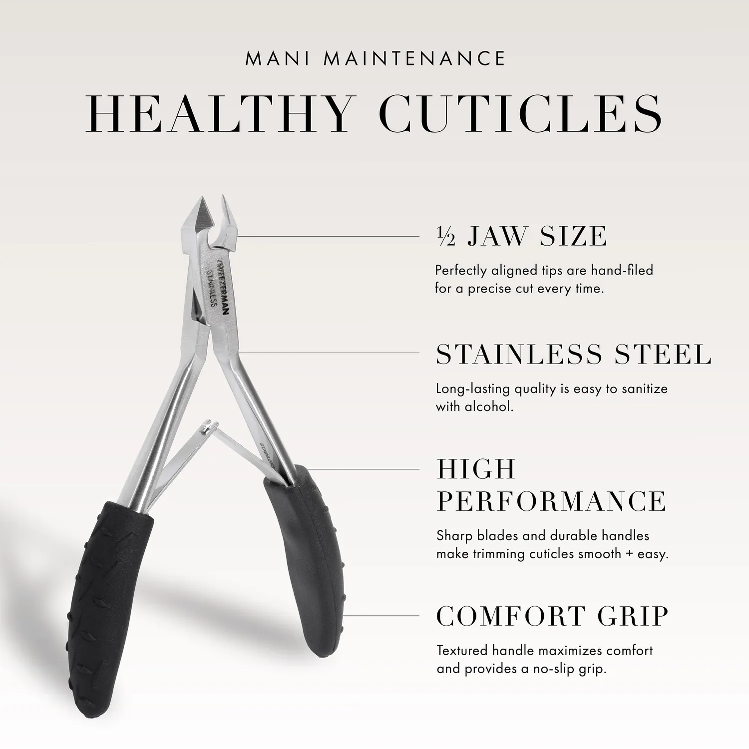 Tweezerman Great Grip nagelbandstång 1/2 jaw