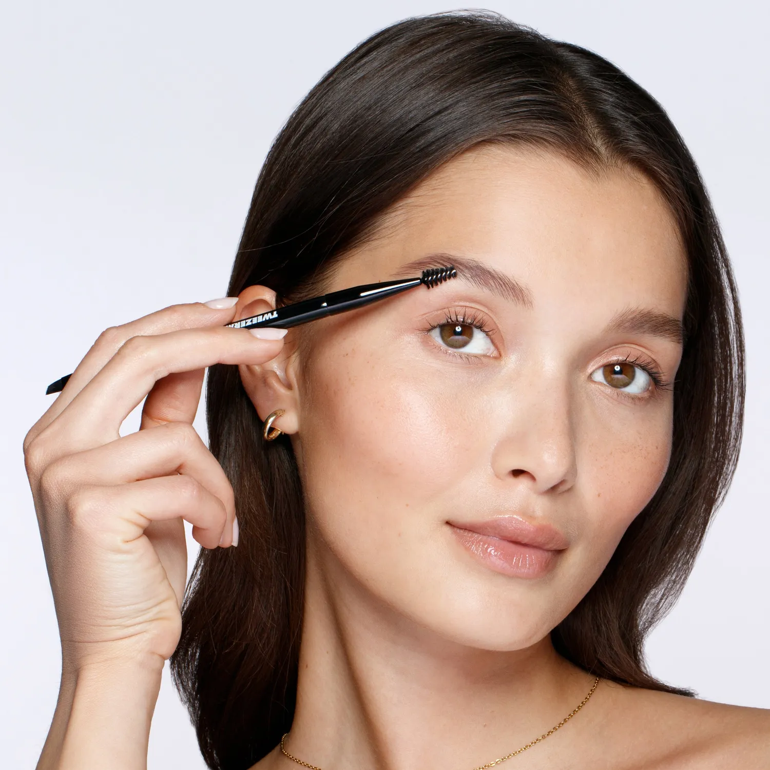 Tweezerman Angled Brow Brush & Spoolie ögonbrynsborste sned