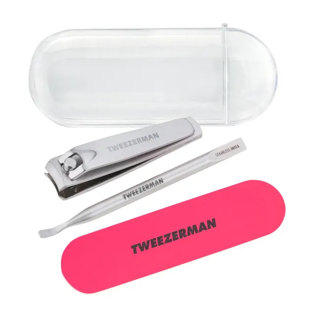 Tweezerman Mini Neon nagelvårdskit resa