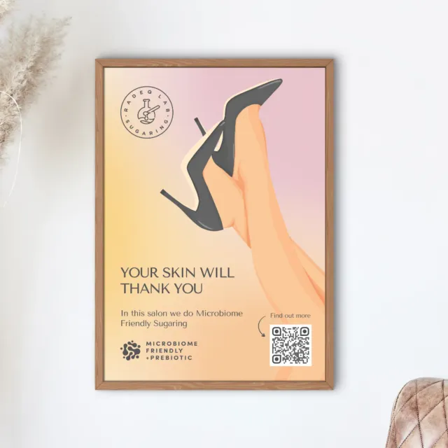 Radeq Lab Your skin will thank you poster A2 sockring