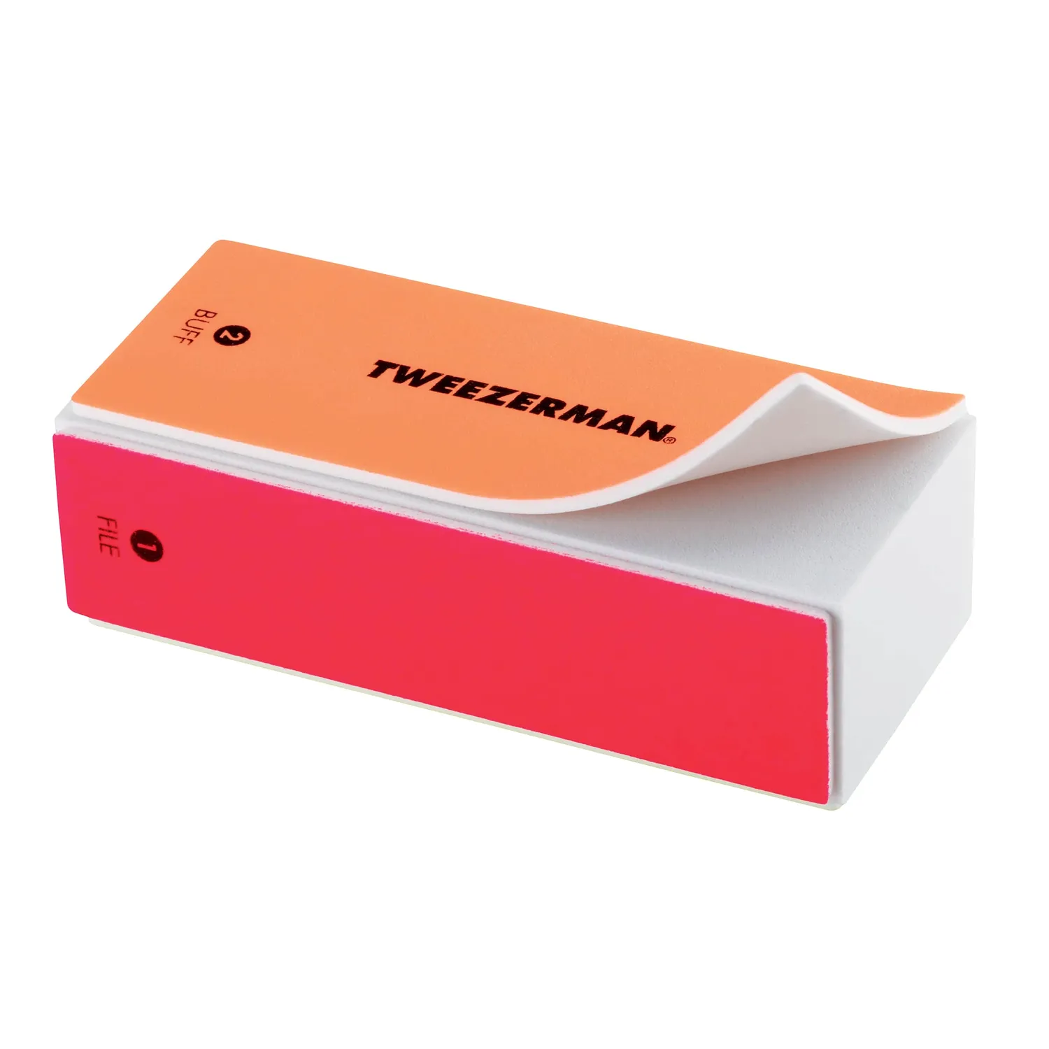 Tweezerman Neon filblock 4-stegs nagelbuffer