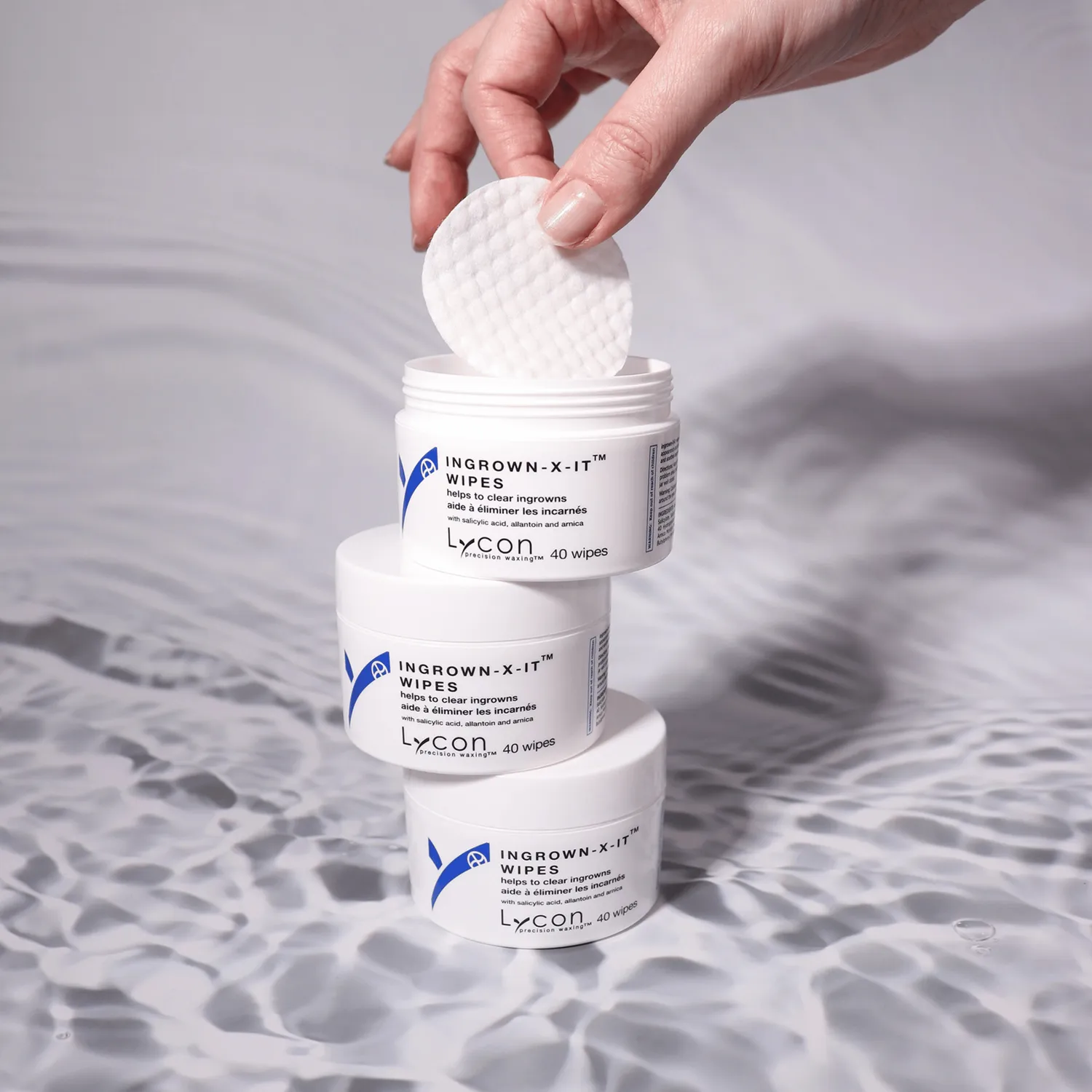 Lycon ingrown-X-it wipes mot inåtväxande 40-pack mild
