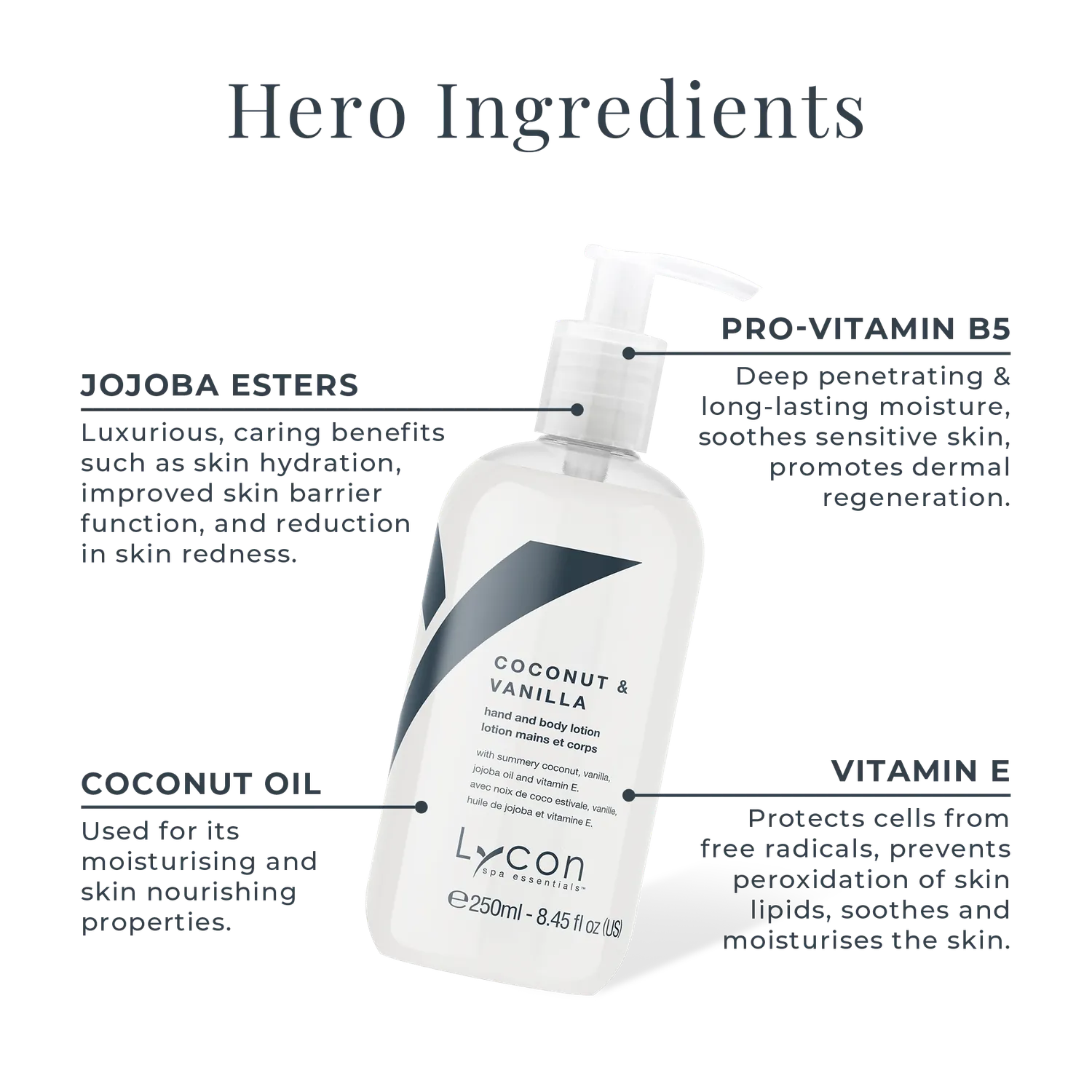 Lycon Coconut Vanilla lotion 50ml hand kropp