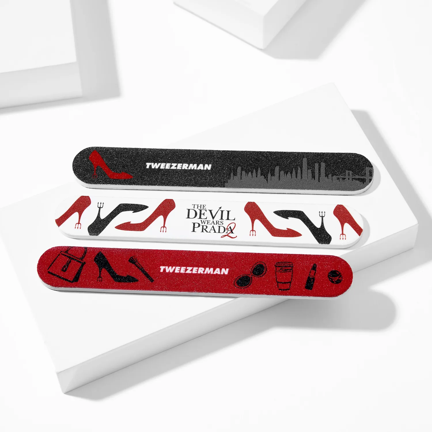Tweezerman The Devil Wears Prada 2 nagelfil 3-pack