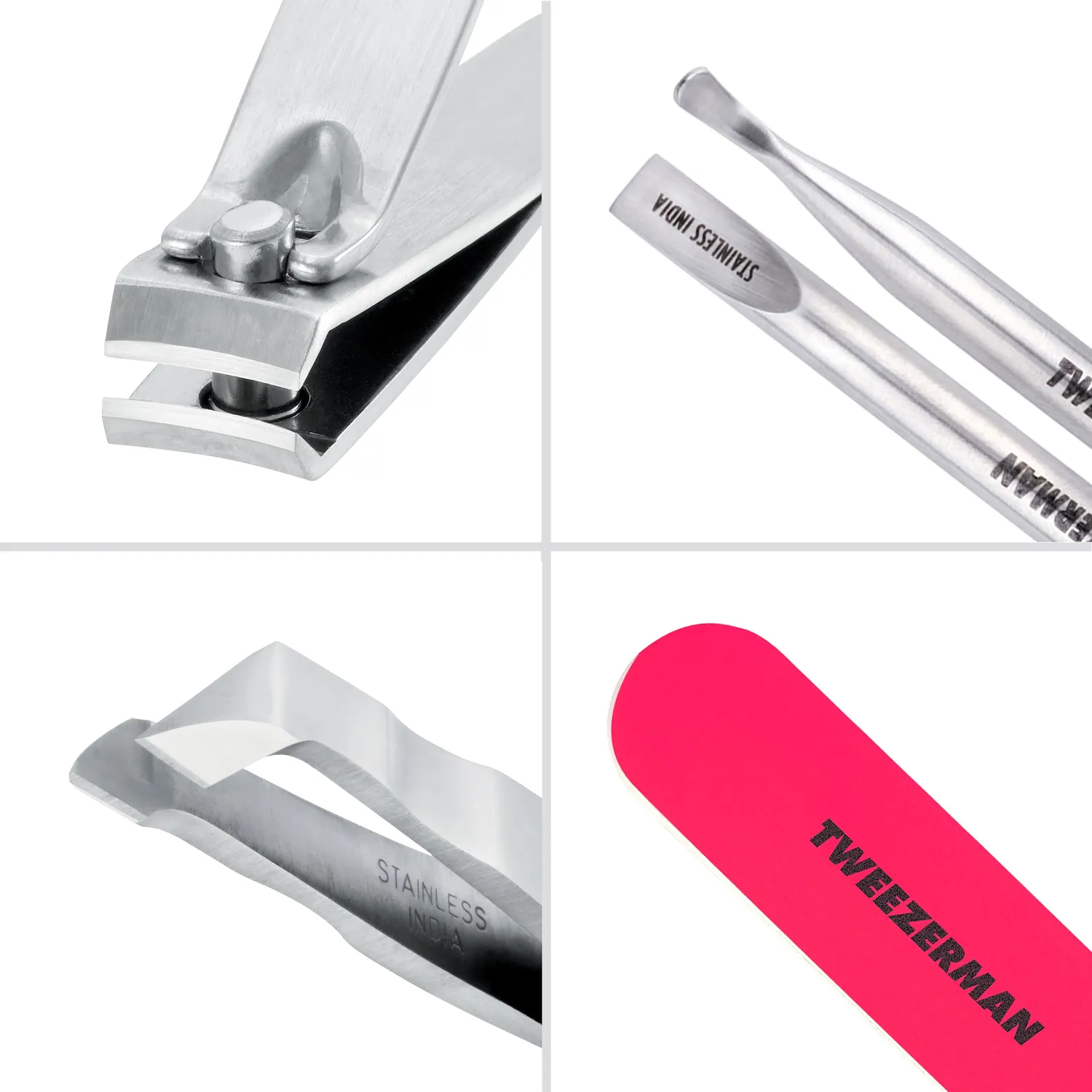 Tweezerman Mini Neon nagelkit neon för resan