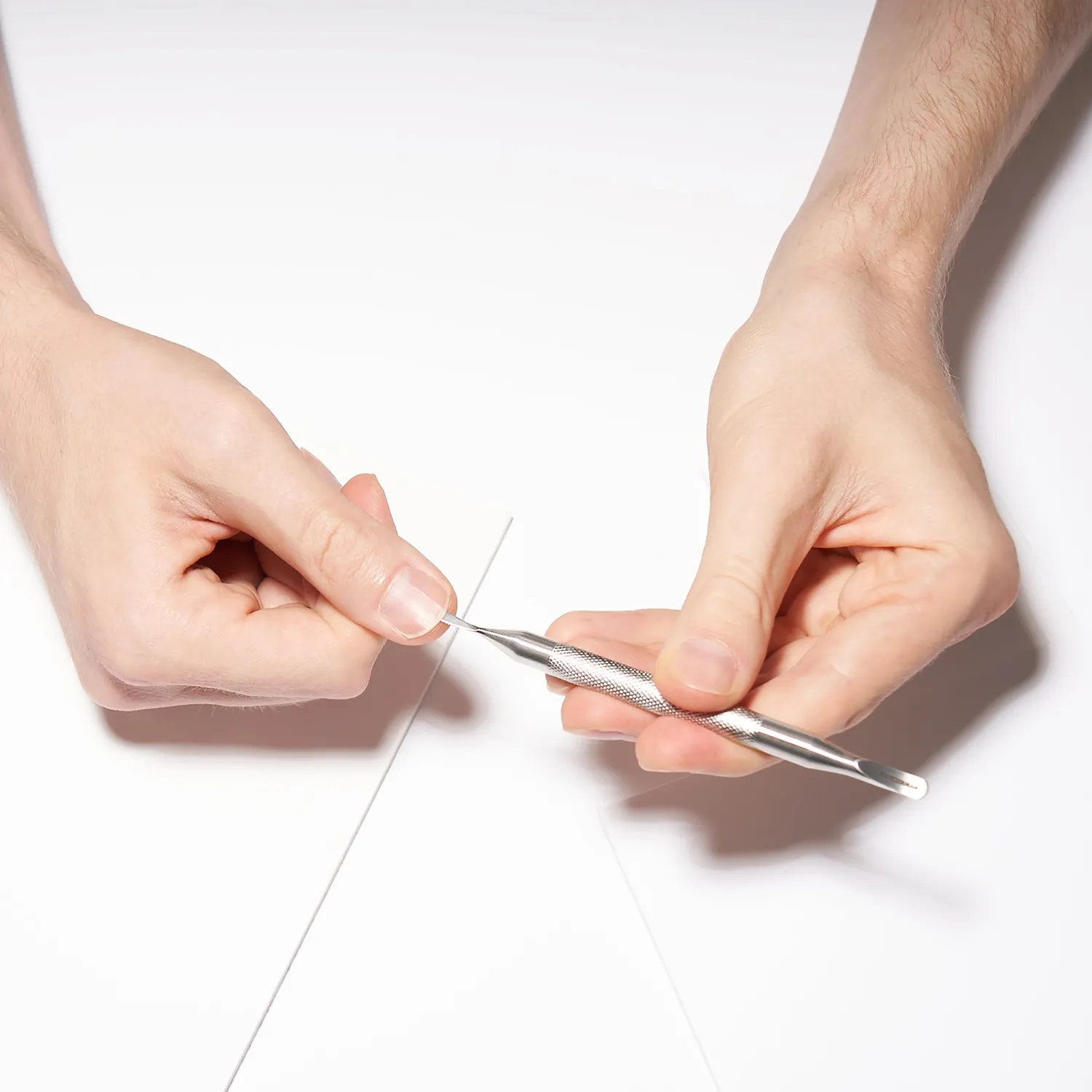 Tweezerman Men’s Nail Pushy nagelbandsverktyg dubbelsidig