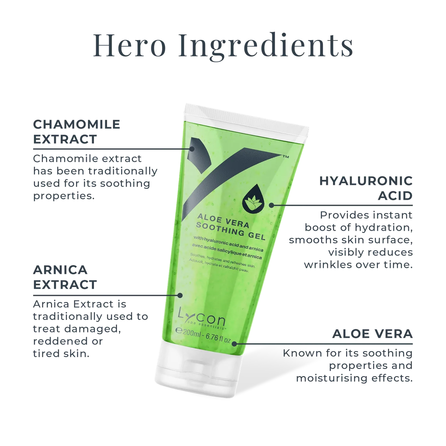 Lycon Aloe Vera Soothing Gel lugnande gel 200ml kyl