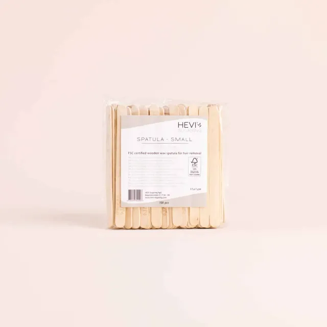 HEVI Spatel liten träspatel 100-pack 11 cm