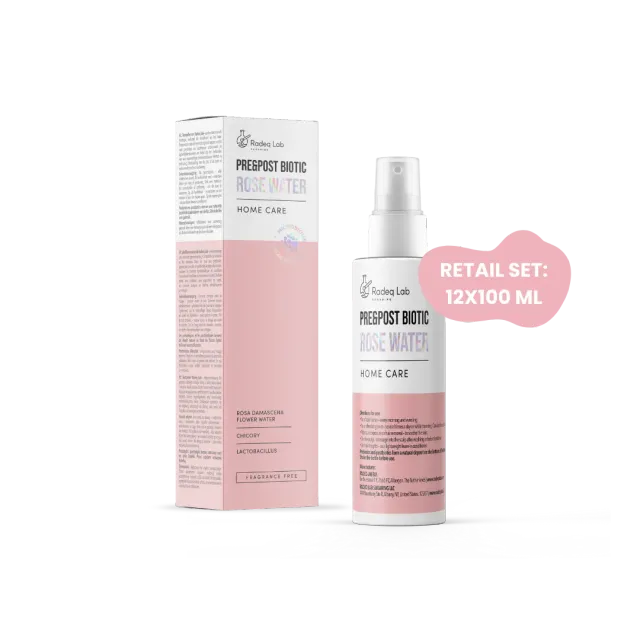 Radeq Lab Pre Post Biotic rosenvatten 12x100 ml