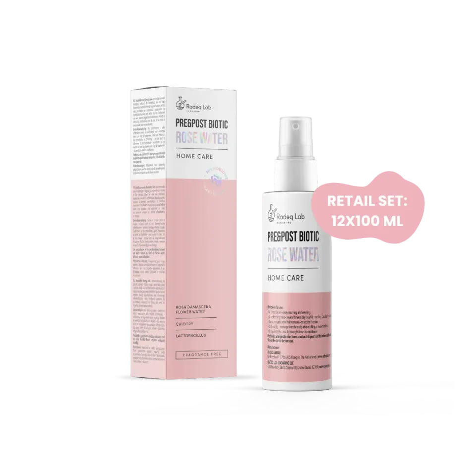 Radeq Lab Pre Post Biotic rosenvatten 12x100 ml