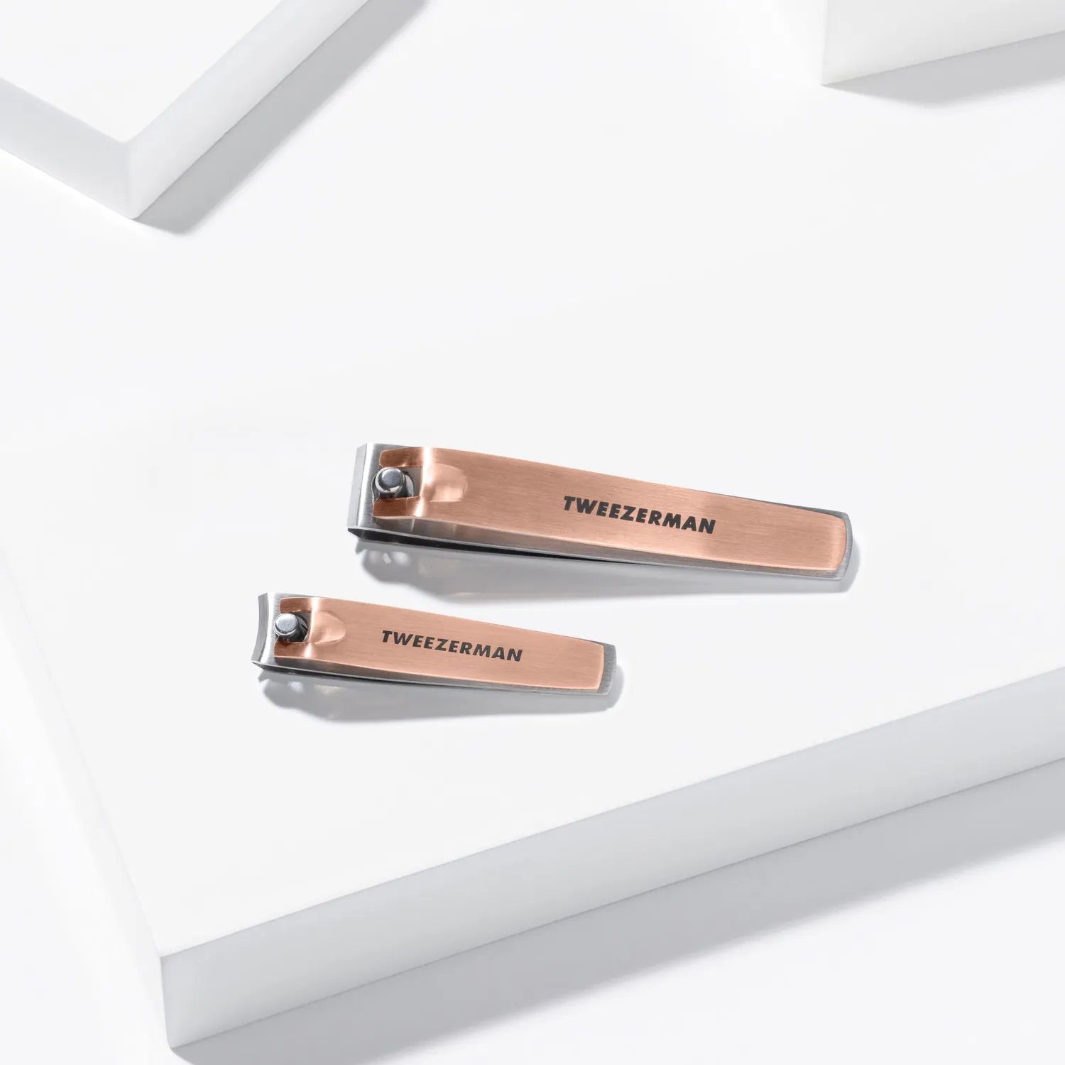 Tweezerman Rose Gold Combo Clipper Set nagelklippare 2-pack