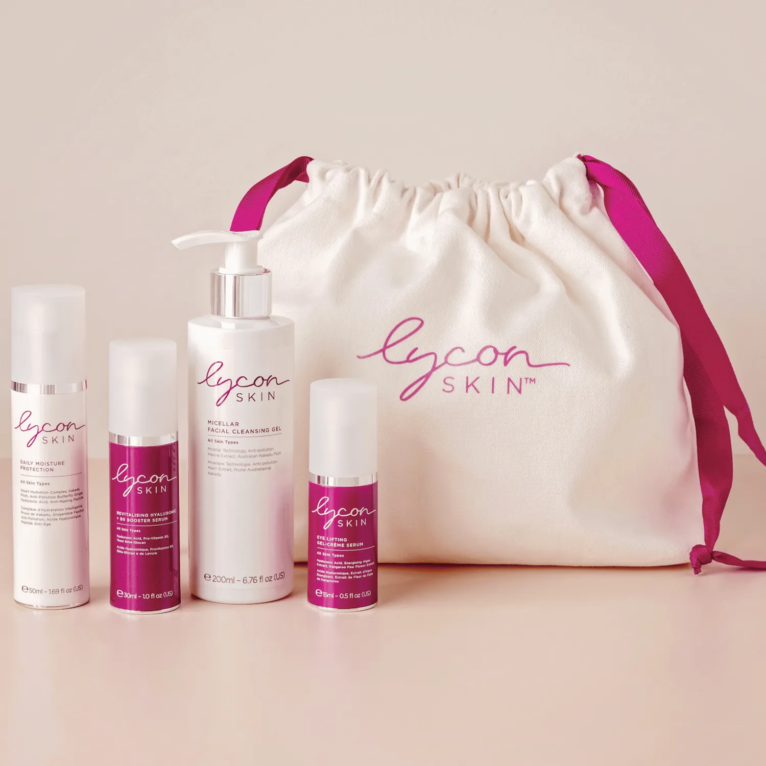 Lycon Essentials Starter hudvårdsset 4-delar lyster