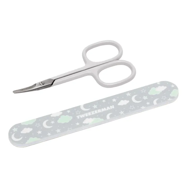 Tweezerman Baby Nail Scissors nagelsax med fil spädbarn