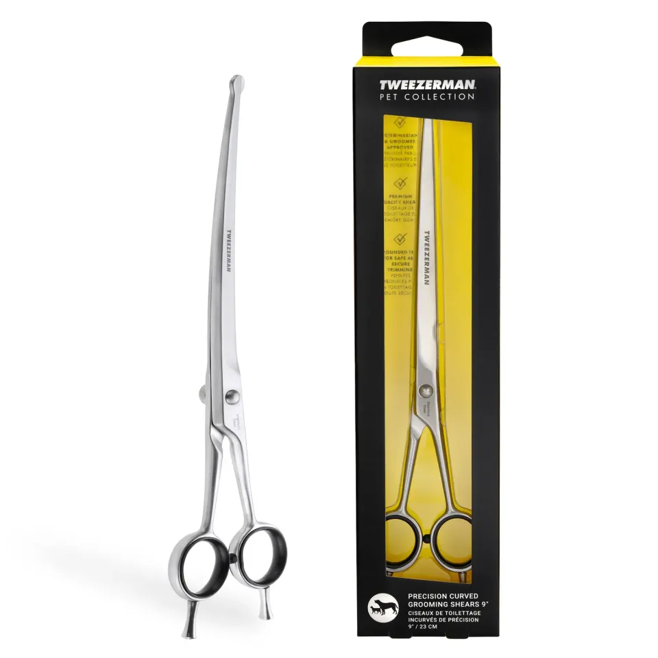 Tweezerman Curved Grooming Shears 9 pälssax stor hund