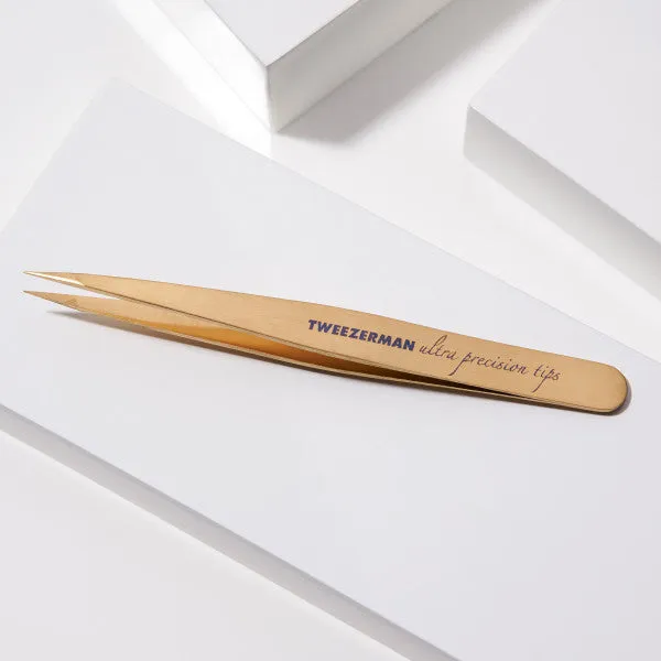 Tweezerman Ultra Precision Point pincett titanguld
