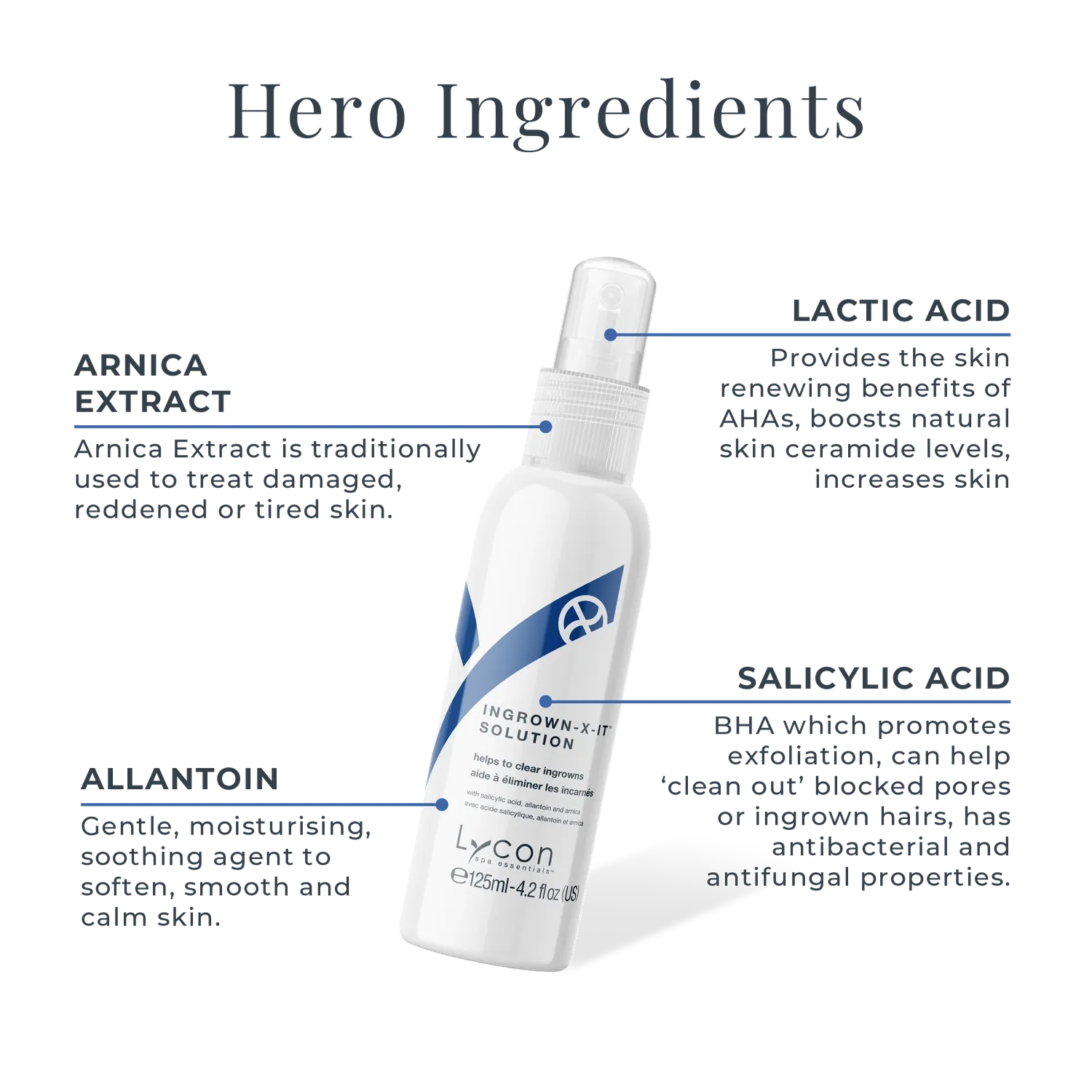 Lycon ingrown-X-it Solution spray mot inåtväxande hår 15ml mild
