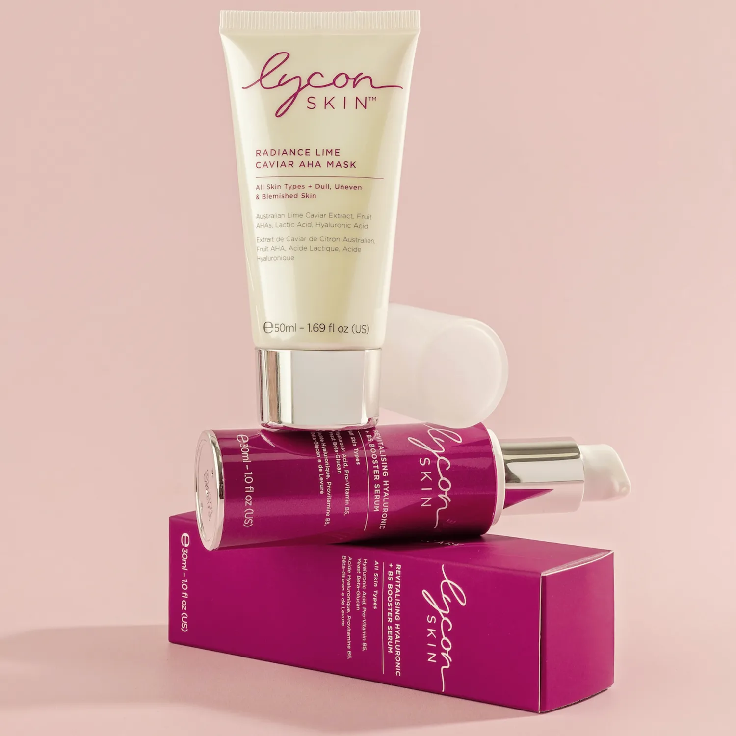 Lycon Skin Brightening Boost Duo mask- och serumset
