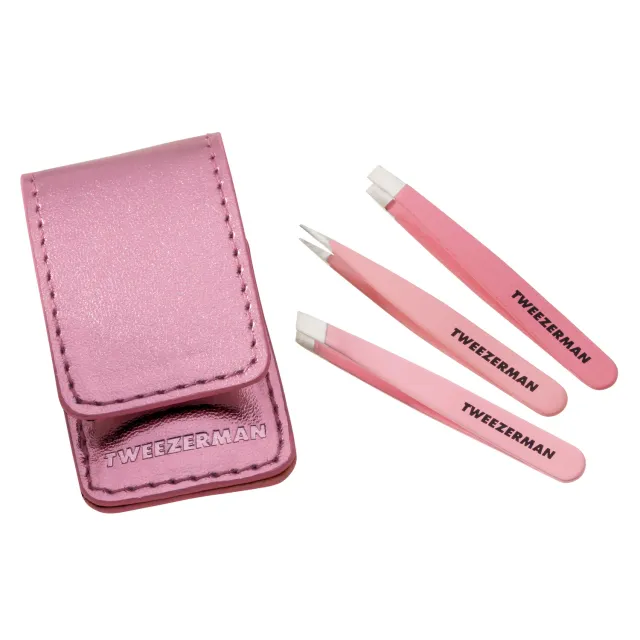 Tweezerman Micro Mini pincettset mini för resan