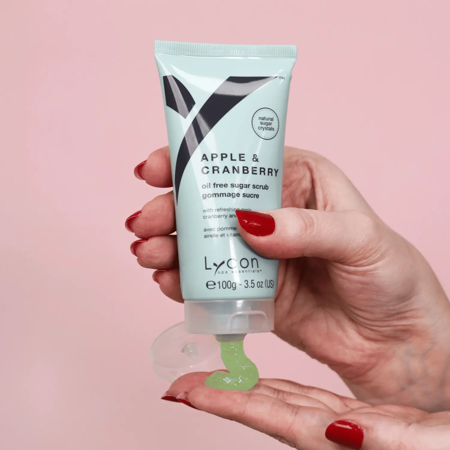 Lycon Apple Cranberry sugarscrub 100g oljefri