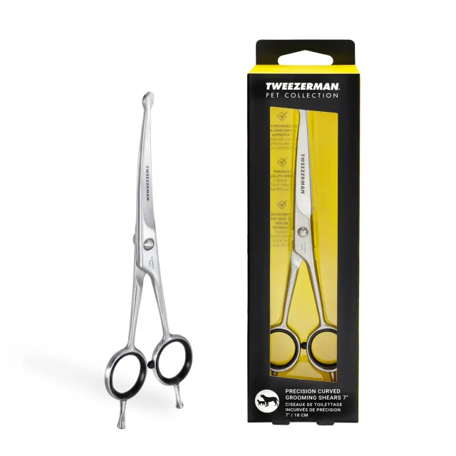 Tweezerman Curved Grooming Shears 7 pälssax böjd