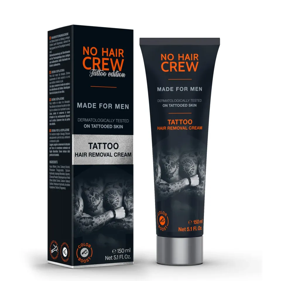 No Hair Crew Tattoo hårborttagningskräm 150 ml sheasmör