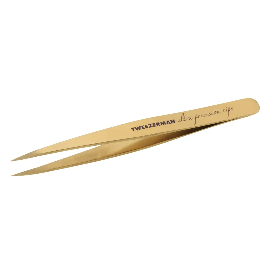 Tweezerman Ultra Precision Point pincett titanguld