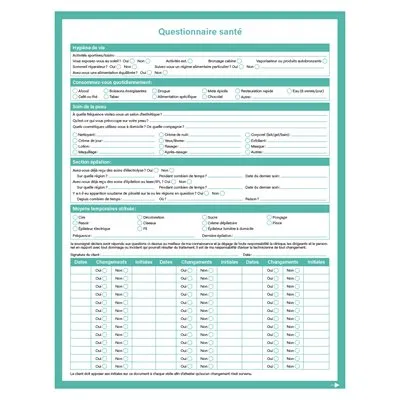 Apilus Questionnaire Santé hälsoformulär 50-pack