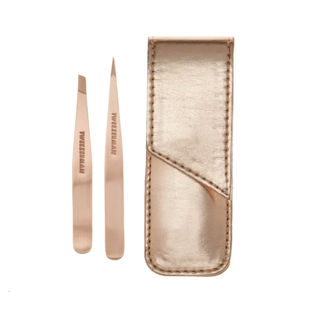 Tweezerman Petite Tweeze Set pincettset roséguld