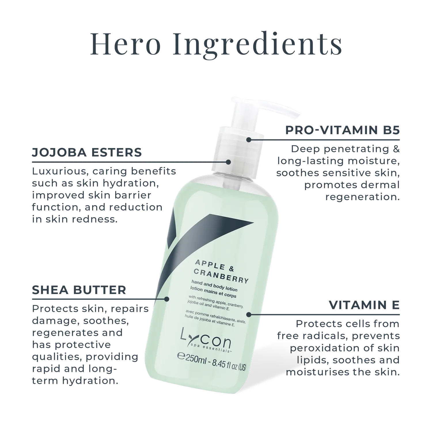 Lycon Apple & Cranberry Hand & Body Lotion 50ml mjukgörande