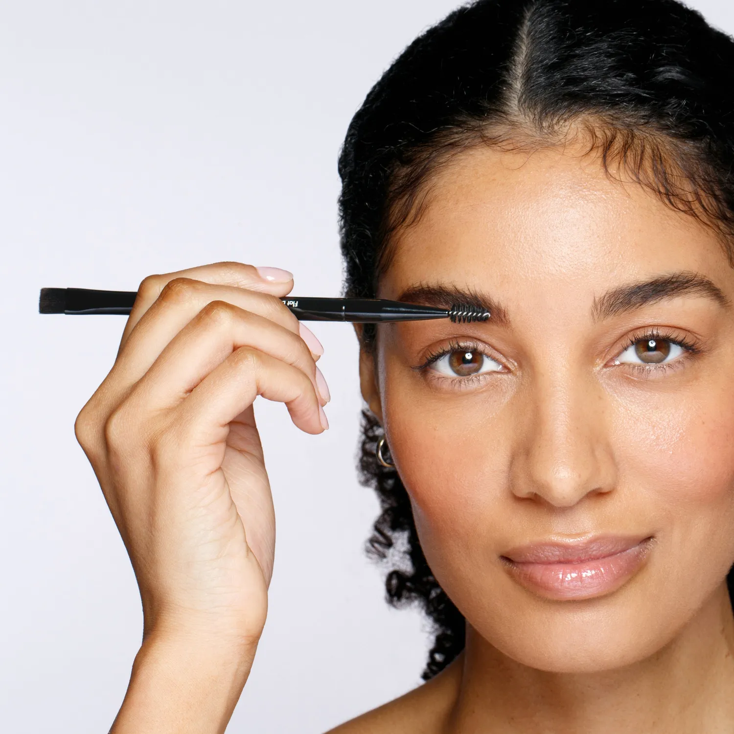 Tweezerman Flat Brow Brush & Spoolie ögonbrynsborste rak