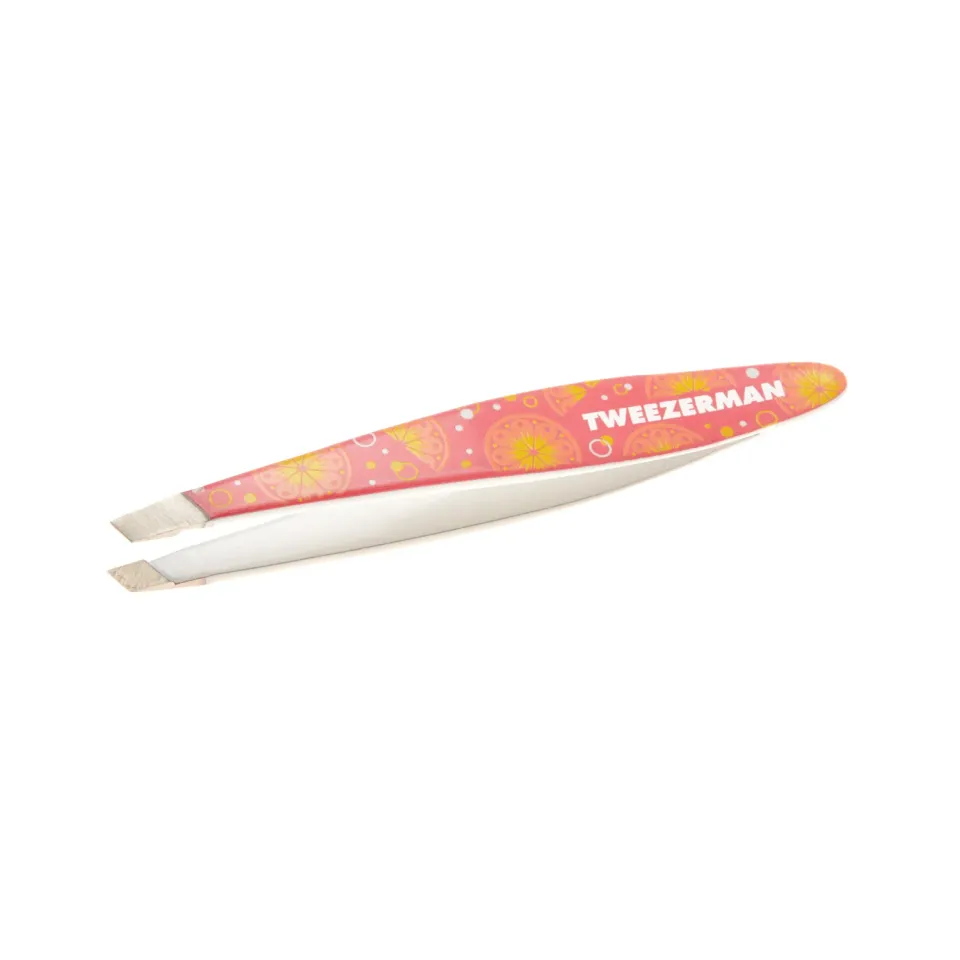 Tweezerman Pink Lemonade Mini Slant pincett mini rosa grepp