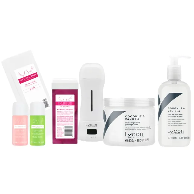 Lycon Wax & Glow Kit vaxkit för slät hud