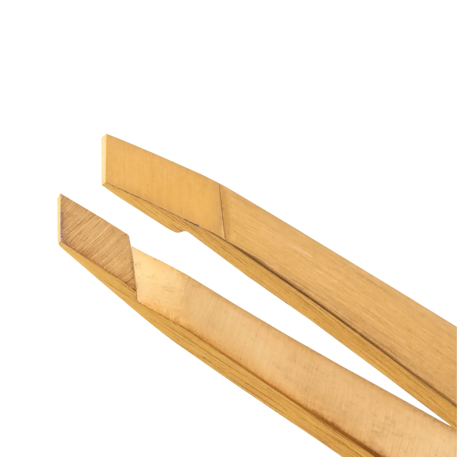 Tweezerman Ultra Mini Slant pincett guld titan