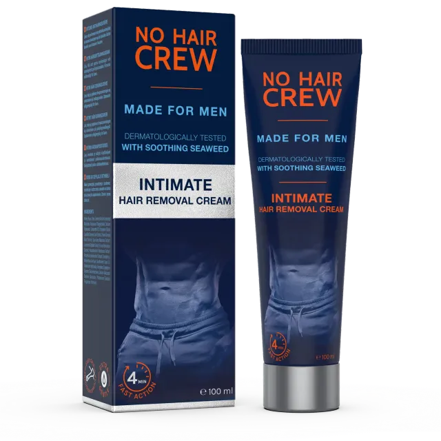 No Hair Crew Intimate hårborttagningskräm 100 ml känslig