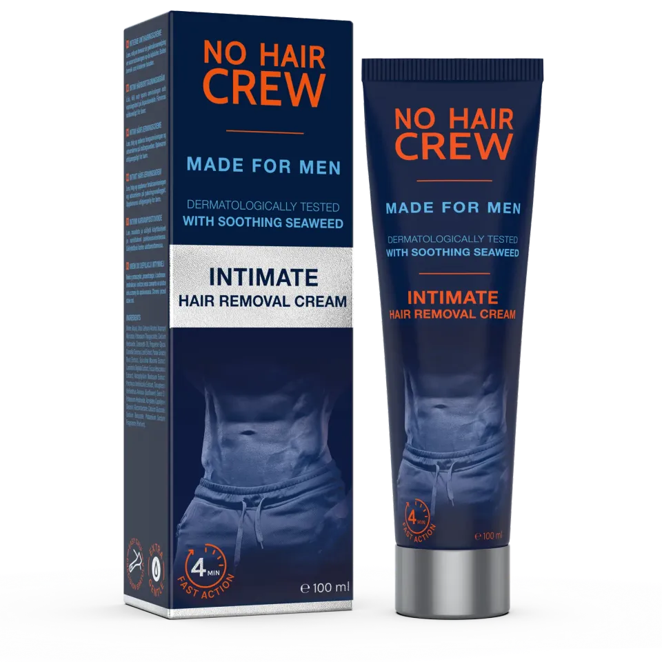 No Hair Crew Intimate hårborttagningskräm 100 ml känslig