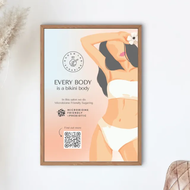Radeq Lab Every body is a bikini body poster A2 salong